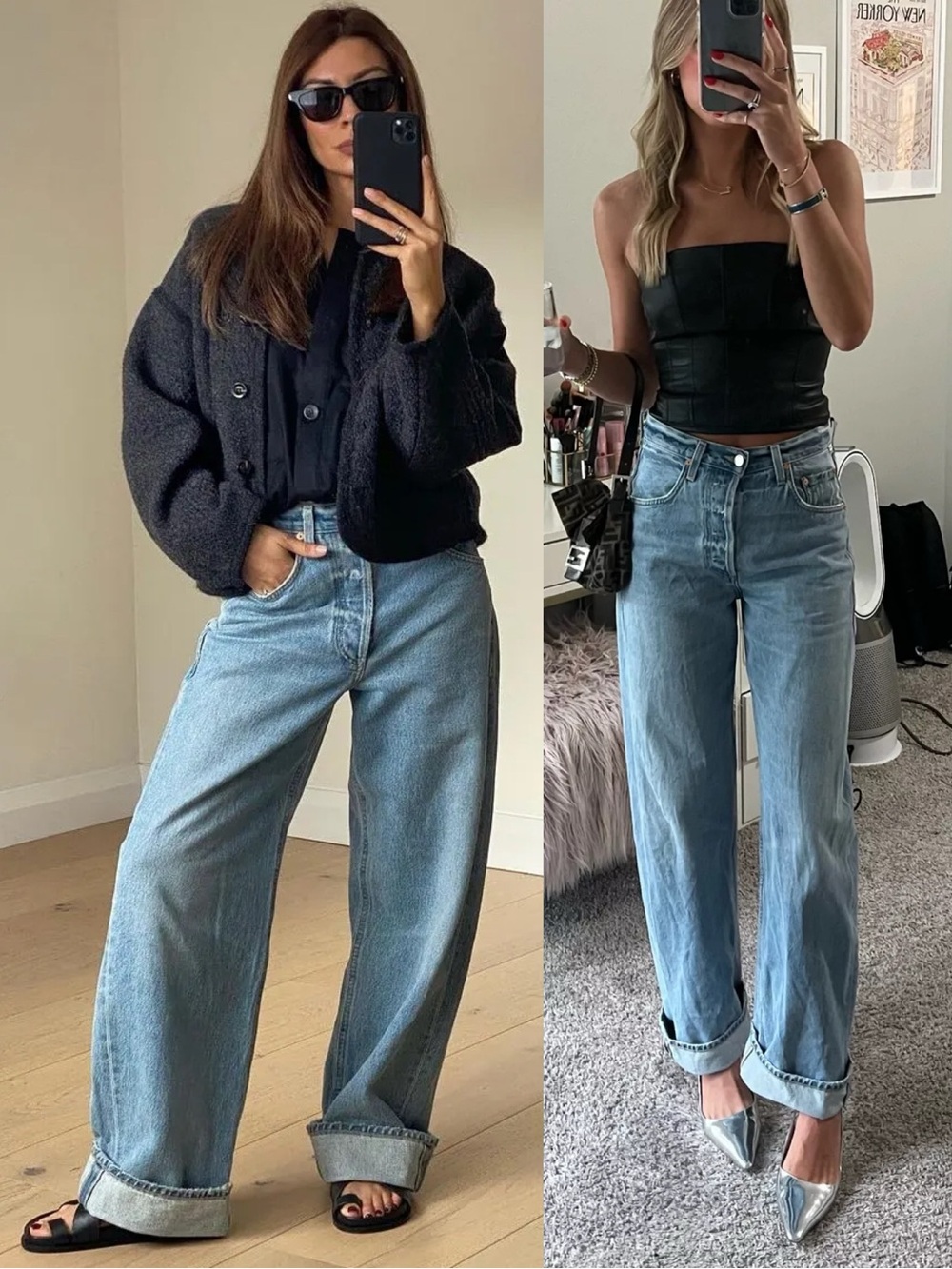 Citizens of Humanity Ayla Baggy Jeans in Skylights size 27 - Picture 4 of 15
